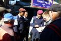 Einer von mehreren Checkpoints besetzt mit Kollegen aus Nepal