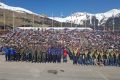 Imposante Kulisse bei der Schlussveranstaltung in Verbier